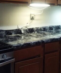 Very Berry Sticker Black Grey Granite Look Marble Effect Marble Stickers (61cm x 200, Marble Self Adhesive Sticky Back Plastic Countertop Black Vinyl Wrap 23.6" x 78" 51 71heAUIHLsL