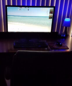 Simple Designs LT2014-WHT-2PK Valencia Brushed Nickel Mini Touch Table Lamps with Fabric Shades, White (Pack of 2) Brushed Nickel Base with White Shades 48 71heBF ZsTL