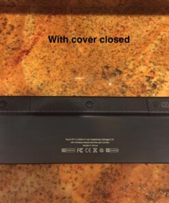 Rii K12+ Mini Wireless Keyboard with Large Touchpad Mouse&Qwerty Keypad, Stainless Steel Portable Wireless Keyboard with USB Receiver for MacBook/iPad/Tablet/PC/Laptop/Smart TV/Raspberry Pi - Black 37 71heMVEersL