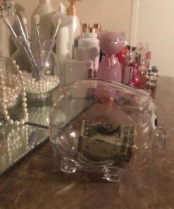 Windy City Novelties Small Educational Kids Clear Plastic Piggy Banks 37 71heZPtHZEL