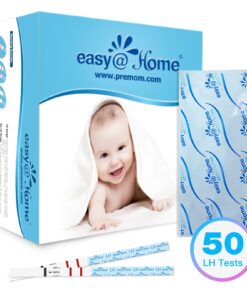 Easy@Home Ovulation Test Strips (50-Pack), FSA Eligible Ovulation Predictor Kit, Powered by Premom Ovulation Calculator iOS and Android APP, 50 LH Tests 50 Count (Pack of 1) 22 71hex7luPiL