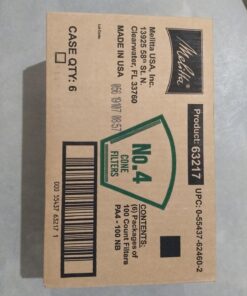 Melitta #4 Cone Coffee Filters, Natural Brown, 100 Count (Pack of 6) 600 Total Filters 36 71hf7A5aJ L