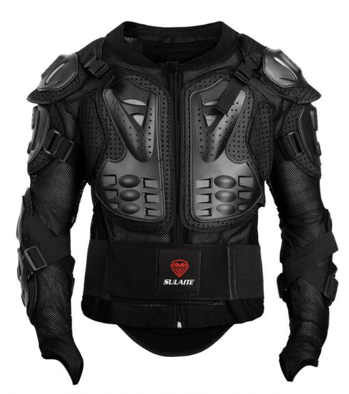 Gute Motorcycle Protective Jacket,Motorcycle Full Body Armor Jacket, Motocross Motos Protector Motorcycle Jacket Armour,Sport Motocross MTB Racing Full Body Armor Protector for Men (3XL) X-Large Black