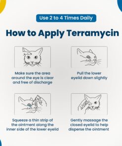 Alternative view of Terramycin Antibiotic Ointment for Eye Infection Treatment in Dogs, Cats, Cattle, Horses, and Sheep, 0.125oz Tube