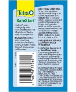 Tetra SafeStart, 3.38 Ounce, For Newly Set-Up Fish Aquariums 10 71hgReLFiL