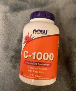 NOW Supplements, Vitamin C-1,000 with Rose Hips, Sustained Release, Antioxidant Protection*, 250 Tablets 35 71hgYg5n76L