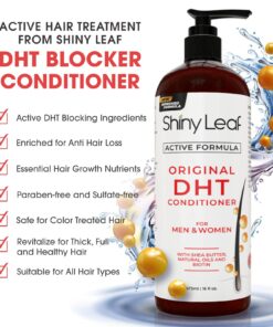 DHT Blocker Shampoo and Conditioner for Hair Loss With Biotin For Men, Women, Anti-Hair Loss Treatment, Rosemary Leaf Oil and Asparagus Extracts, for Thinning Hair (Shampoo and Conditioner) 16 Fl Oz (Pack of 2) 24 71hgrSULCkL