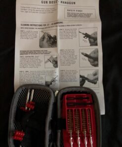 Real Avid Handgun Cleaning Kit: All in One 13 Piece Pistol Cleaning Kit With Cleaning Rod, Bore Brushes, Gun Cleaning Jags & Gun Cleaning Patches For .22 .357 9MM .38 .40 .44 & .45 Caliber Handguns 48 71hi79CgDdL