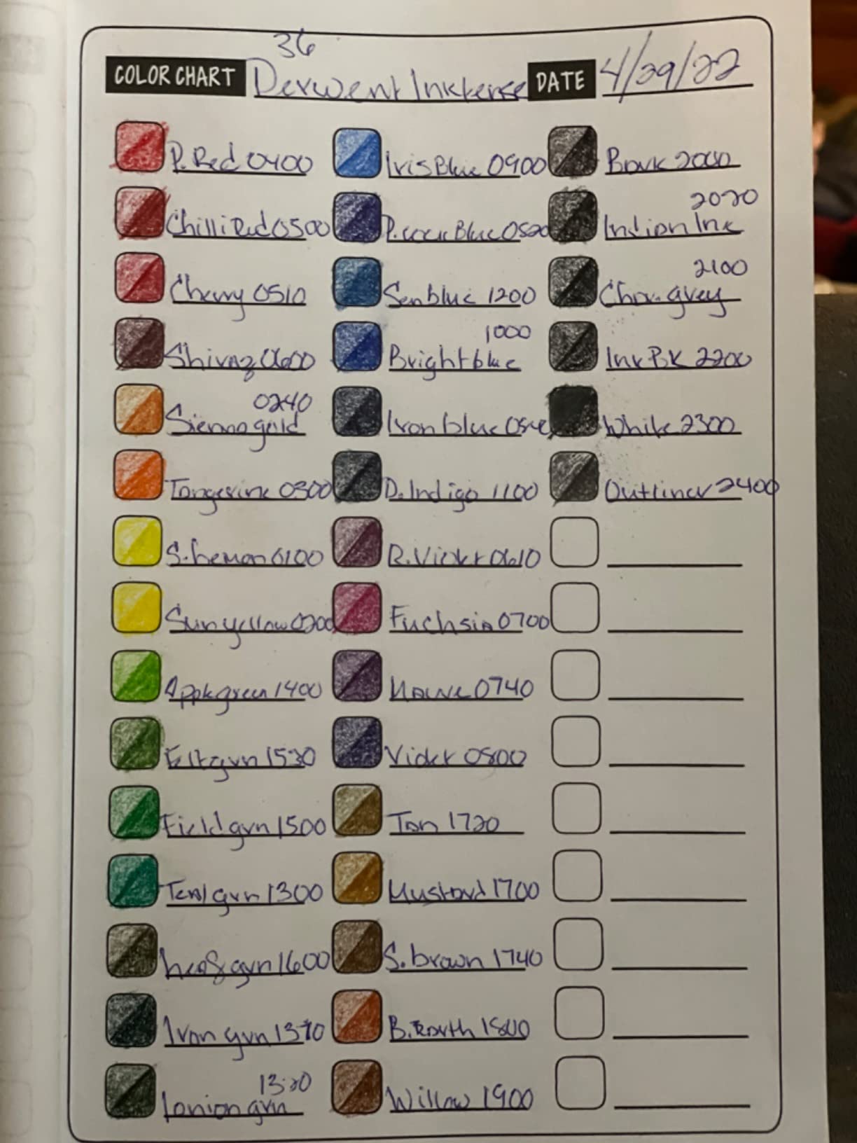 Color Charts: Color Collection Edition: 50 Color Charts to record your color collection all in one place 9 Color Charts: Color Collection Edition: 50 Color Charts to record your color collection all in one place - Image 9