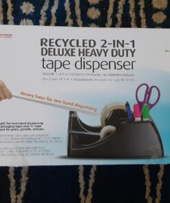 Officemate Heavy Duty Weighted 2-in-1 Tape Dispenser, Recycled,Black (96660) 39 71hjb5YrchL