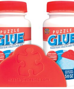 MasterPieces - Jigsaw Puzzle Glue & Wide Plastic Spreader, 5oz - 2 Pack - Clear 30 71hk dgNt7L 2