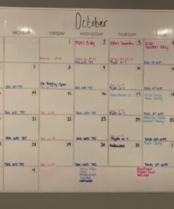 Large Dry Erase Wall Calendar - Not Folded 36” x 48” Undated Erasable Monthly Calendar - Reusable Wall Calendar For Home And Office Planner 28 71hk0SN8taL