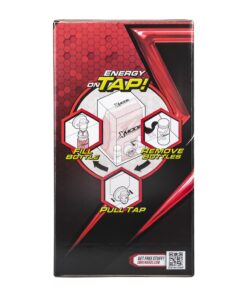 XMODE Energy Shots on Tap with Dispenser & 2 Bottles, 100 Servings - Cherry Bomb Flavor Energy Caffeine Shots - Quick Energy Boost Shots with Vitamins B6 & B12, Caffeine - Great Taste, Zero Calories 26 71hkByYzatL