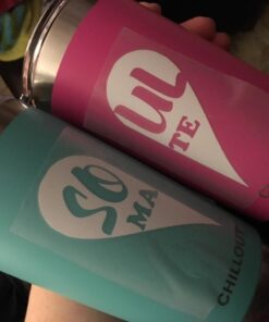 CHILLOUT LIFE 20 oz Stainless Steel Tumbler with Lid - Double Wall Vacuum Insulated Coffee Mug with Splash Proof Lid and Straw for Hot & Cold Drinks, Pink Tumbler 20oz (pack of 1) Hot Pink 21 71hl6H4oDtL