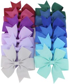 Mybigqueen 40Pcs 3'' Baby Hair Bows For Girls Grosgrain Boutique bow Clips For Teens Toddlers Kids Children infants 24 71hpDx6ZgXL
