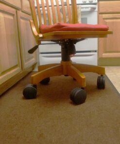 Miracle Caster! Extra Large Chair Wheels. 4" Set of Five. Great for carpet. Replaces chair mat. 21 71hqY8cFi3L