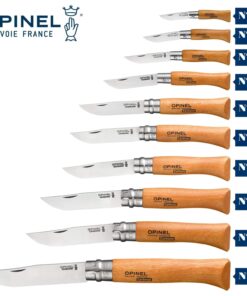 Alternative view of Opinel No.08 Carbon Steel Folding Pocket Knife with Beechwood Handle, Brown (2540089) No. 8