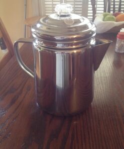 Coleman Stainless Steel Percolator Coffee Pot, 12-Cup Capacity Lightweight Coffee Percolator, No Filter Needed, Durable Outdoor Coffee Maker for Camping, Backpacking, RV, Stovetop, Campfire, & More 56 71hr1xykA6L 1