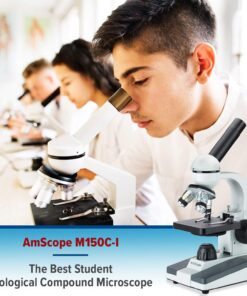 AmScope M150C-I 40X-1000X All-Metal Optical Glass Lenses Cordless LED Student Biological Compound Microscope 38 71hrvxGiP2L