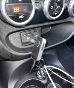 COMSOON Bluetooth Receiver for Car, Noise Cancelling 3.5mm AUX Bluetooth Car Adapter, Wireless Audio Receiver for Home Stereo/Wired Headphones, Hands-Free Call, 16H Battery Life - Black+Silver 30 71hs51knjTL