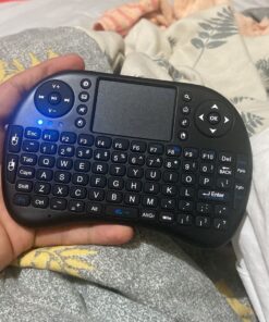 Rii i8 2.4G Mini Wireless Keyboard with Touchpad&QWERTY Keyboard, Portable Wireless Keyboard with USB Receiver Remote Control for laptop/PC/Tablets/ Windows/Mac/TV/Xbox/PS3/Raspberry Pi .Black 33 71huExy8alL