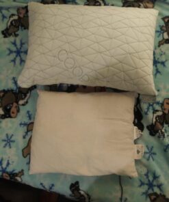 Coop Home Goods Toddler Pillow, Soft, Breathable & Washable Mini Bed Pillows for Kids, Adjustable Pillow with Premium Memory Foam for Neck, Knee & Back Support, CertiPUR-US/GREENGUARD Gold, 19" x 13" White 31 71huMgR6bIL 2