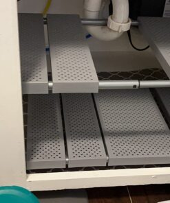 DecoBros Under Sink 2 Tier Expandable Shelf Organizer, Silver 48 71hvlEkDomL