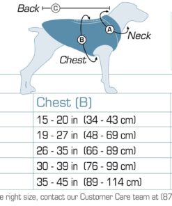 Kurgo Loft Dog Jacket, Reversible Dog Coat, Wear with Harness or Sweater, Water Resistant, Reflective, Winter Coat For Medium Dogs (Coastal Blue, M) Coastal Blue/Orange 33 71hvm6qY7ML