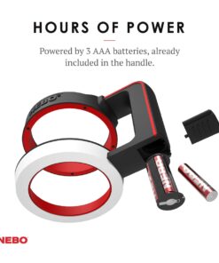 NEBO Stainless Steel 6668 GLOW - Light + Handle for your 30oz tumbler - YETI Rambler, Ozark Trail and more,Black, 1 Count (Pack of 1) Nebo Glow Tumbler Handle 30 71hw6ihRsbL