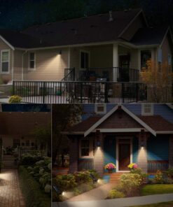 URPOWER Solar Lights Outdoor, Adjustable Solar Spot Lights Outdoor, 2-in-1 Waterproof Solar Landscape Spotlights Wall Light, Dusk-to-Dawn Solar Powered Outdoor Light for Garden, Yard (2 Pack Warm) 2 Pack Warm White 34 71hweKQRnL