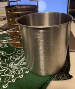 GSI Outdoors Glacier Stainless Steel Bottle Cup I Lightweight Cup or Pot for Travel, Camping and Backpacking - 24 oz Large (Pack of 1) 32 71hx4vjt8WL