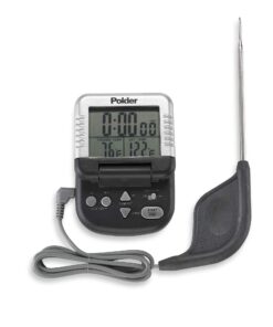 Polder Classic Combination Digital in-Oven Programmable Meat Thermometer and Timer Graphite 18 71hxZN MXkL