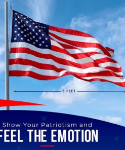 American Flags for Outside 3X5 -American Flag 3x5 with Embroidered Stars and Sewn Stripes US Flag 3x5 Heavy Duty Outdoor Made in USA for High Wind- All Weather Flags 3 by 5 Foot 27 71hxfbGtcKL