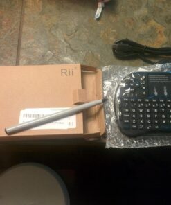 (Upgraded)Rii 2.4GHz Mini Wireless Keyboard with Touchpad,QWERTY,LED Backlit,Portable Keyboard for laptop/PC/Tablets/Windows/Mac/TV/Xbox/PS3/Raspberry Pi .(i8+ Black) 35 71hxi0nH15L