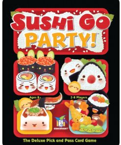 Sushi Go Party! - The Deluxe Pick & Pass Card Game by Gamewright, Multicolored Go Party! 34 71hyRZAEK8L 1