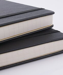 Ruled Notebook/Journal - Lined Journal for Writing, 5.75'' x 8.4'' Notebook Journal, 146 pages Faux Leather Notebook with Thick Paper, Waterproof Hardcover, Elastic Closure black 31 71hyhhpKKQL