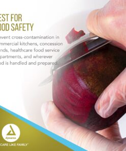 Dynarex Safe-Touch Vinyl Disposable Exam Gloves, Powder-Free, Food Safety and Compliance, Ambidextrous, Clear, Medium, 1 Box of 100 Safe-Touch Vinyl Disposable Exam Gloves 11 71hypz48IuL 1