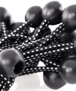 Kotap BB-6B Ball Bungee Cord, Heavy-Duty & Versatile, Indoor & Outdoor, Tarp Tie-Down, Organize & Secure, 6-Inch, Black, 25 Pack 6 Inch 25-Pack 27 71hzGLaORSL