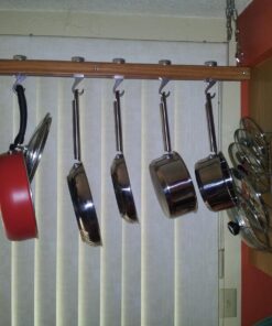 Organize It All Wall Cabinet Door Mounted Pot Lid Rack | Metal Wire | Dimensions 10.63" x 4.00" x 16.63" | Kitchen Storage | Sliver Chrome 36 71hzKhqhQL