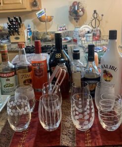 Mikasa Cheers Stemless Wine Glass, 17-Ounce, Set of 8 8 Count (Pack of 1) Clear 13 71hzvA8ui7L