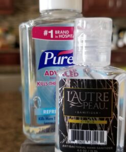 Antibacterial Travel Hand Sanitizer Gel with Aloe Vera by L’Autre PEAU - Liquid Instant Hand Cleaner - Citrus Scented Square Pocket Sanitizer - 6 Piece Pack - (0.5 oz.) 13 71i KqhSvsL