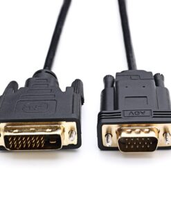 CableDeconn Active DVI to VGA, 6FT DVI 24+1 DVI-D M to VGA Male with Chip Active Adapter Converter Cable for PC DVD Monitor HDTV 12 71i P7MbCCL