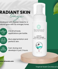 Skinerals Onyx Tanner Mousse - Natural and Organic -Self Tanner Foam, Sunless Tanner, Natural Self Tanner Mousse, Tanning Foam Self Tanner (8oz) 25 71i eyx4NFL