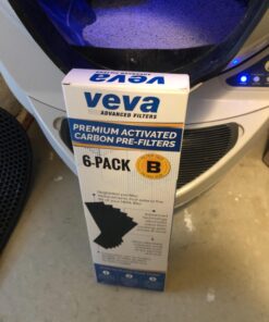 VEVA Replacement Pre Filter 6 Pack compatible with Germ Guardian Air Purifier Models AC4800 Series (AC4825, AC4825e) and Filter B FLT4825, Premium Carbon Activated 6 Count (Pack of 1) 31 71i0ykbpZeL