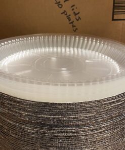 MontoPack 9” Round Aluminum Foil Pans with Clear Lids | Disposable Containers with Straight Walls for Storing, Baking, Meal Prep & Reheating | Freezer & Oven Safe, Recyclable | 40 Pack of Tins 31 71i1Gu52LKL