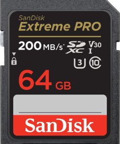 SanDisk 64GB SDXC Extreme Pro Memory Card Works with Canon EOS R, M50, M100 Mirrorless Camera 4K V30 UHS-I (SDSDXXY-064G-GN4IN) with (1) Everything But Stromboli (TM) Combo Reader 64GB Class 10 8 71i1an5HUL