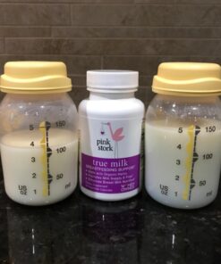 Pink Stork Total Lactation Supplement for Breast Milk Supply, Organic Fenugreek and Alfalfa to Support Breastfeeding, Milk Flow, and Production, Postpartum Essentials - 60 Capsules 39 71i27TdiDL