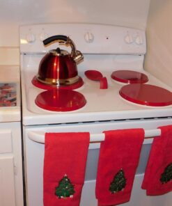 Reston Lloyd Electric Stove Burner Covers, Set of 4, Red 35 71i2mNvm1AL