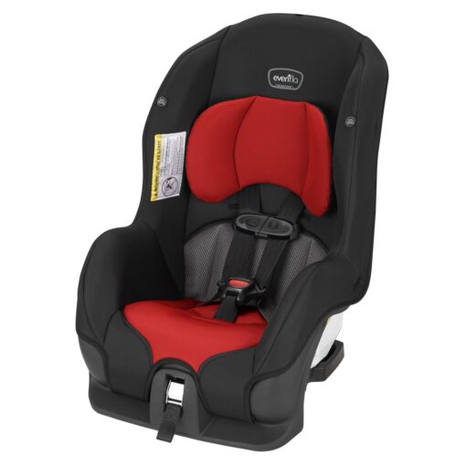 Evenflo Tribute LX 2-in-1 Lightweight Convertible Car Seat, Travel Friendly (Jupiter Red) Jupiter Red