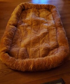 MidWest Homes for Pets Bolster Cinnamon Pet Bed for Dogs & Cats w/ Comfortable Bolster | Ideal for Extra Large Dog Breeds & Fits a 48-Inch Crate | Easy Maintenance Machine Wash & Dry | 48L-Inch 34 71i3bXb0SSL